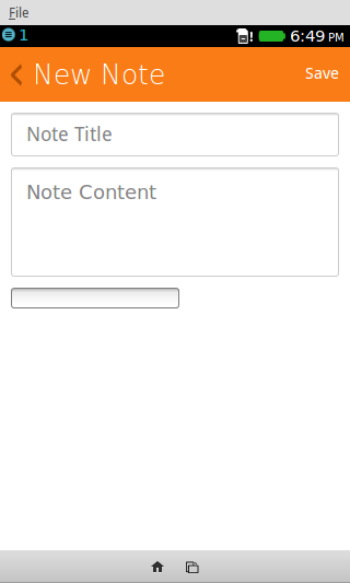 An input box that has the default styling. It stands out from the rest of the UI and not in the good way.