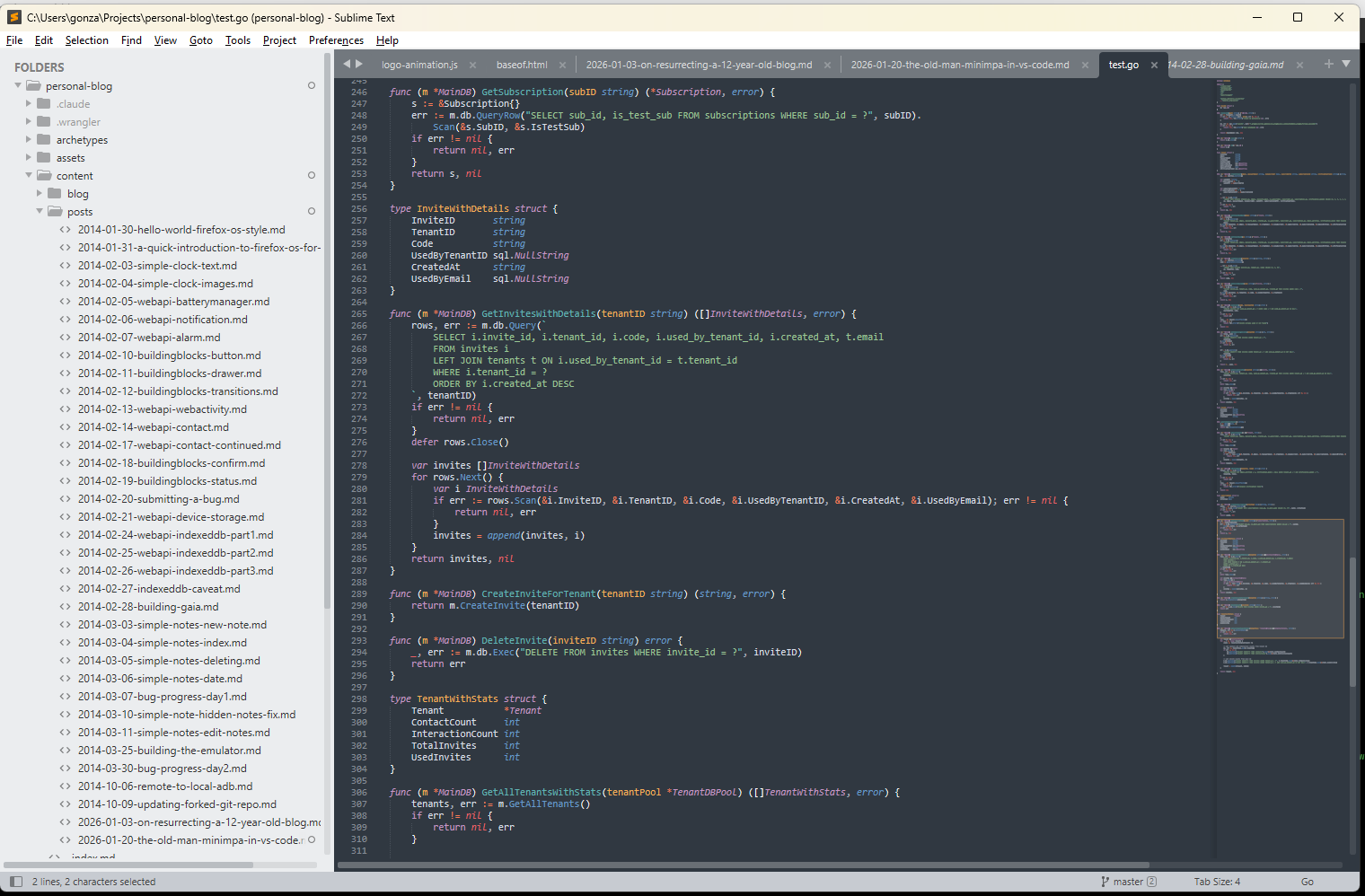 Sublime pointed to the same spot of code